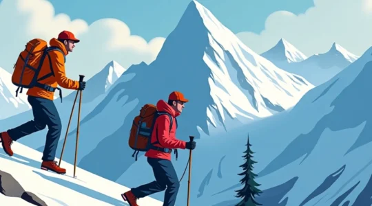successful alpine hiking