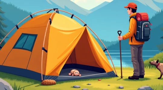 wild camping trip